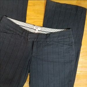 Joie black and grey pinstriped pants